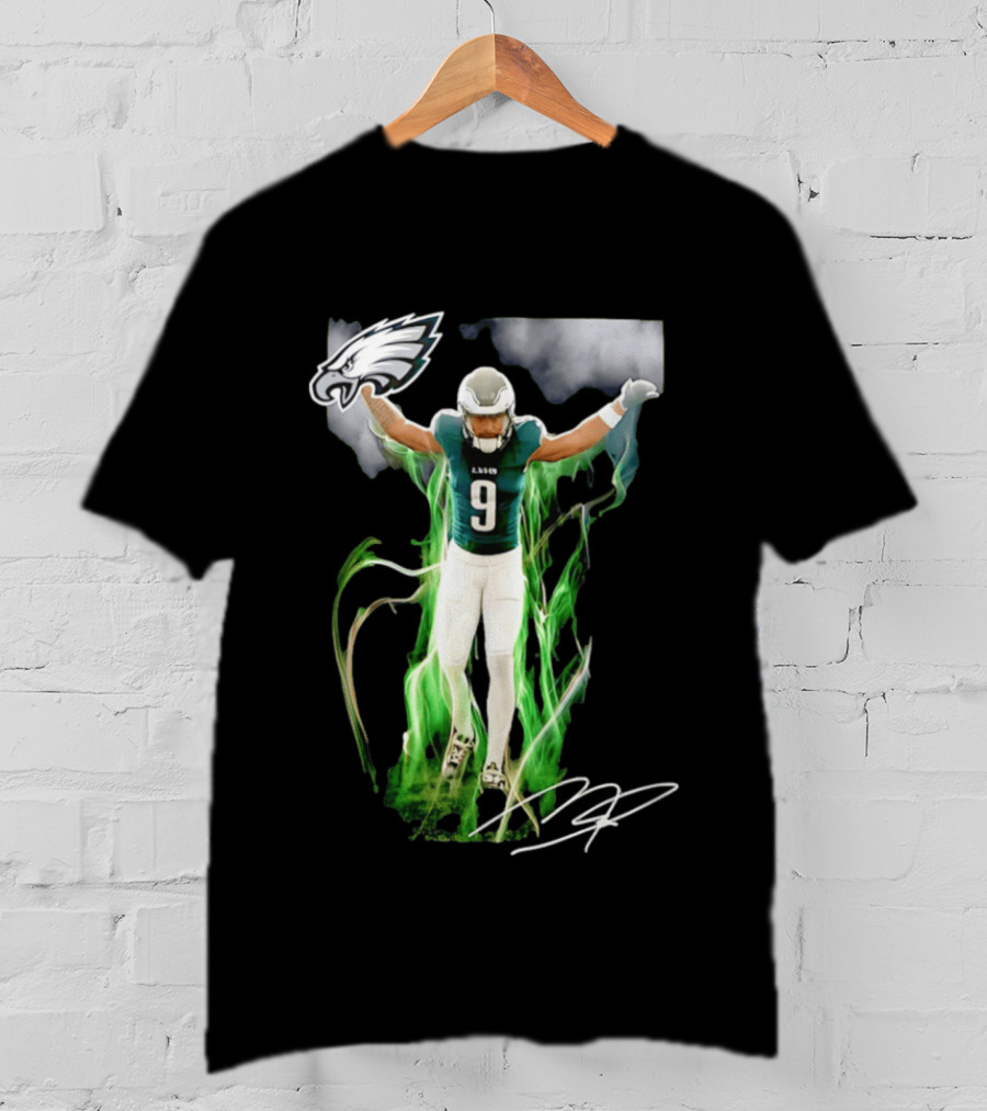 Philadelphia Eagles Makai Lemon Number 9 Rookie Legacy NFL Football Player Celebration T-Shirt