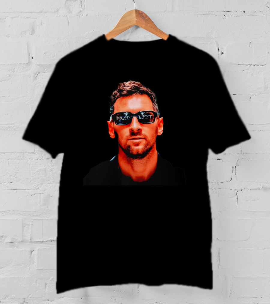 Lionel Messi Inter Miami Sunglasses Cool Soccer Star Look T-Shirt