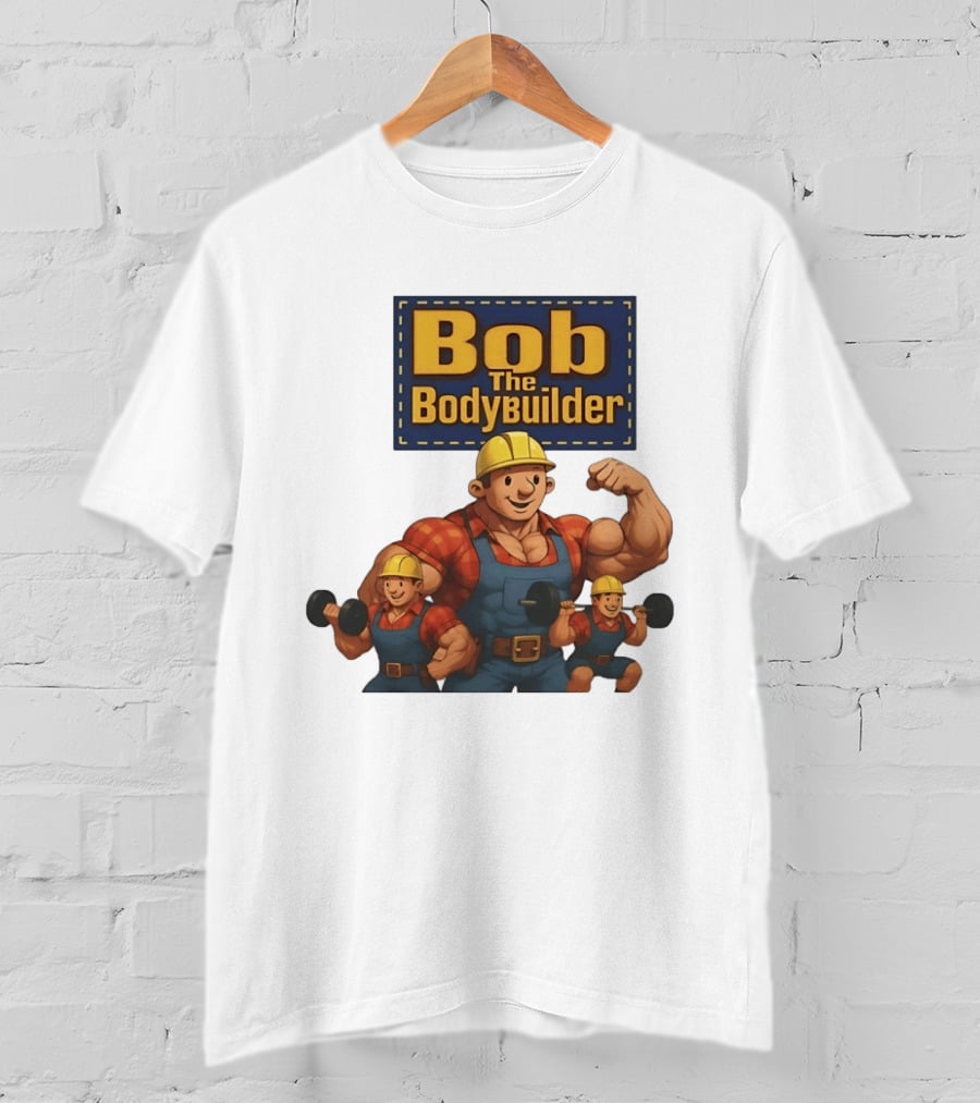 Bob The Bodybuilder Strongman Lifting Weights Movie T-Shirt