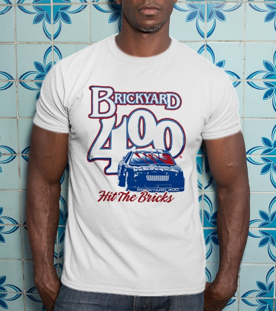 Brickyard 400 Hit The Bricks Indianapolis Motor Speedway Racing Car T-Shirt
