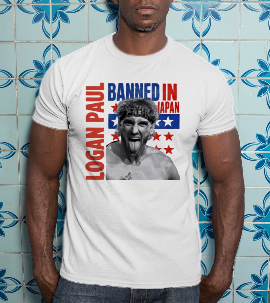 Logan Paul Banned In Japan Stars And Stripes T-Shirt
