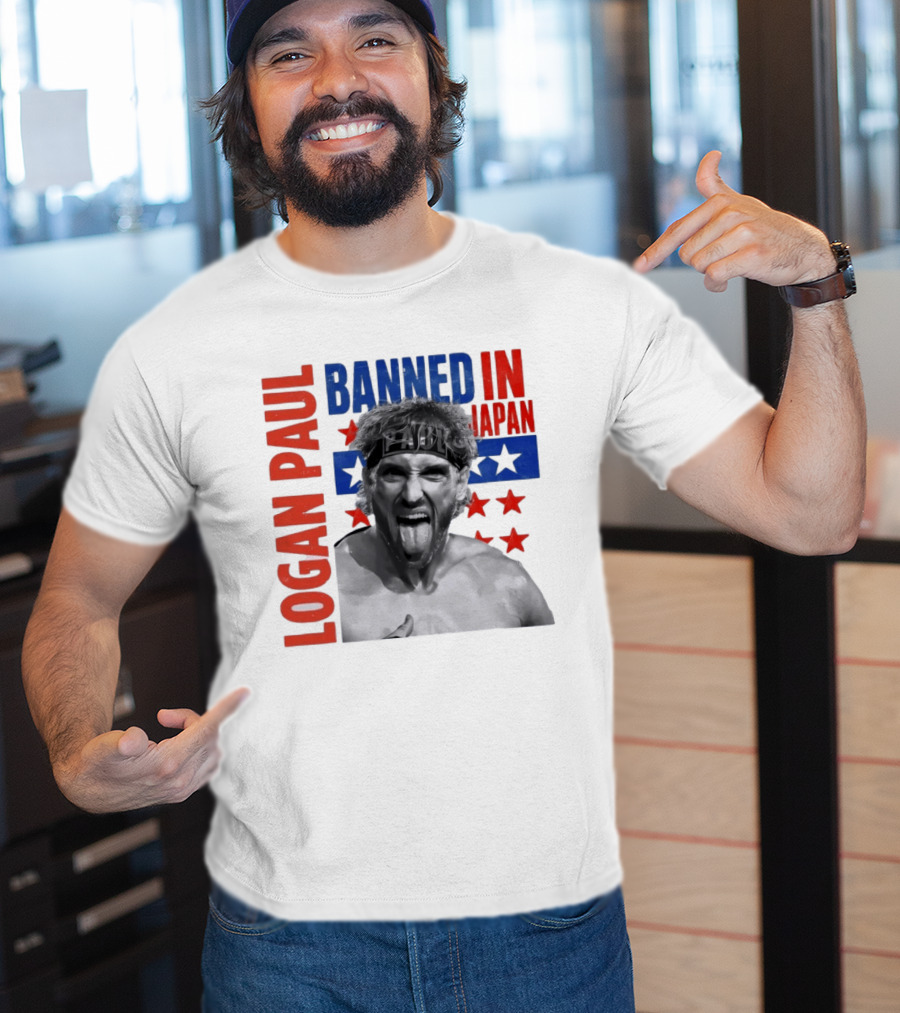 Logan Paul Banned In Japan Stars And Stripes T-Shirt