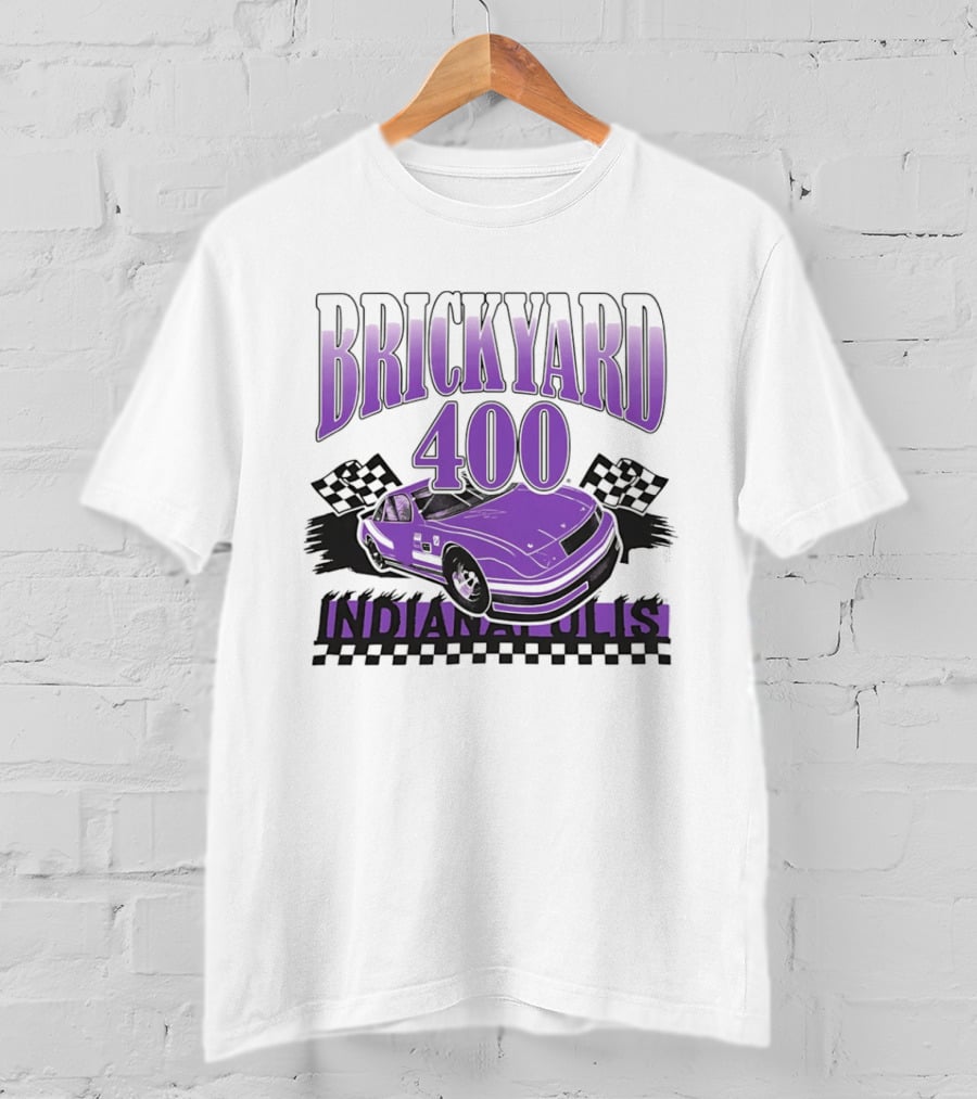 Brickyard 400 Indianapolis Purple Race Car NASCAR Event T-Shirt