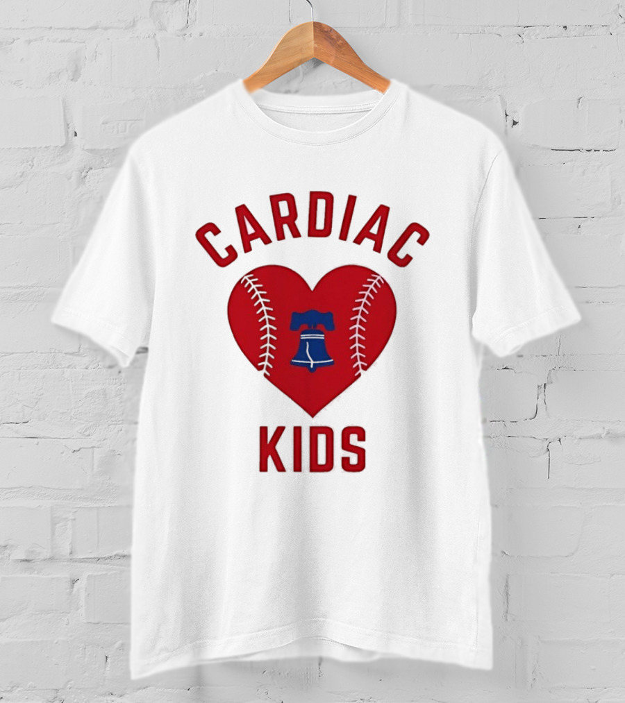 Cardiac Kids Philadelphia Phillies Heart Baseball T-Shirt