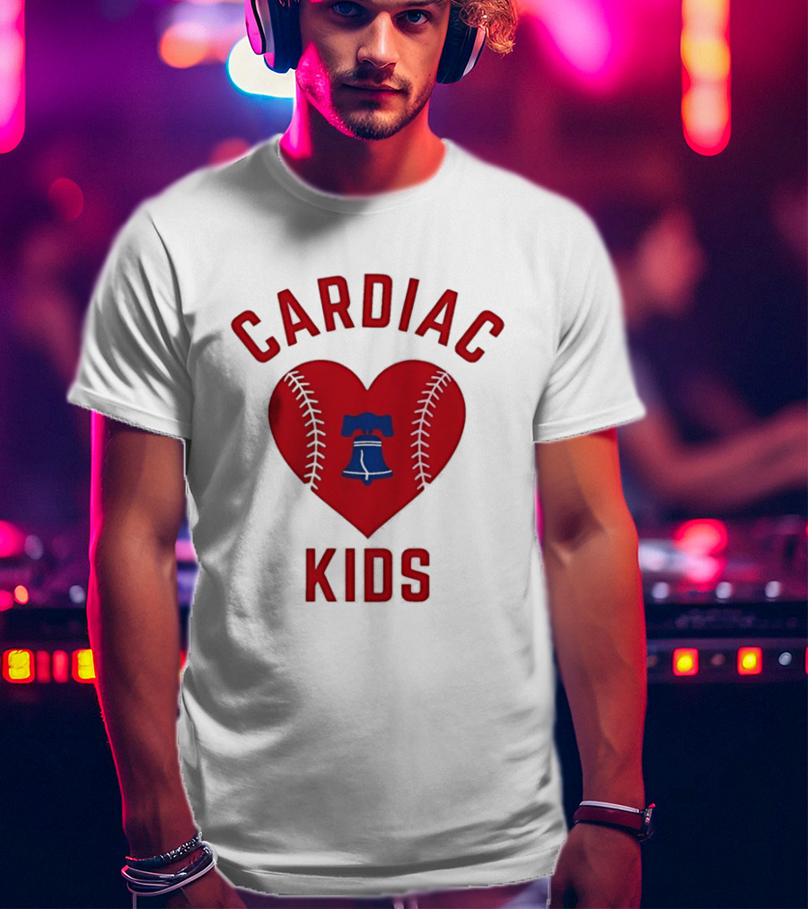 Cardiac Kids Philadelphia Phillies Heart Baseball T-Shirt