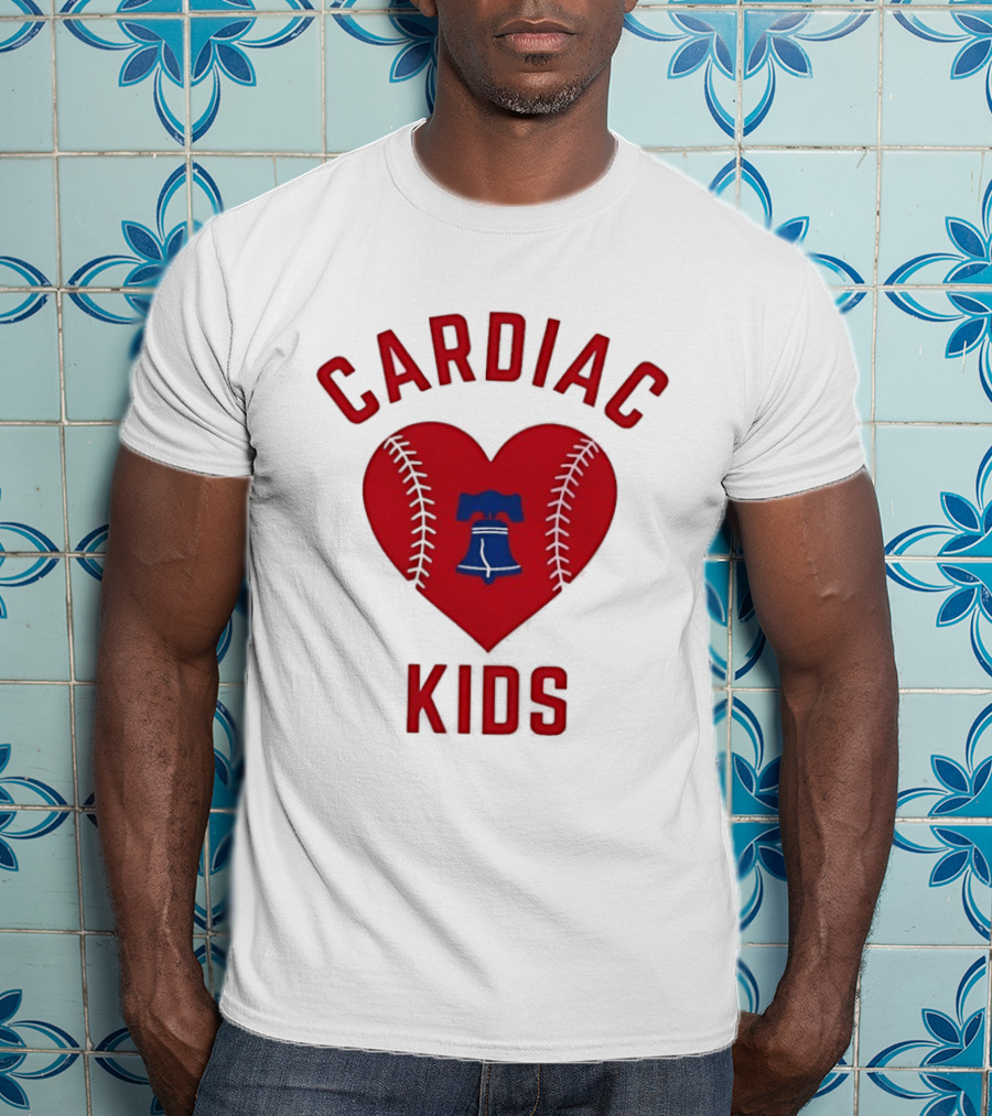 Cardiac Kids Philadelphia Phillies Heart Baseball T-Shirt