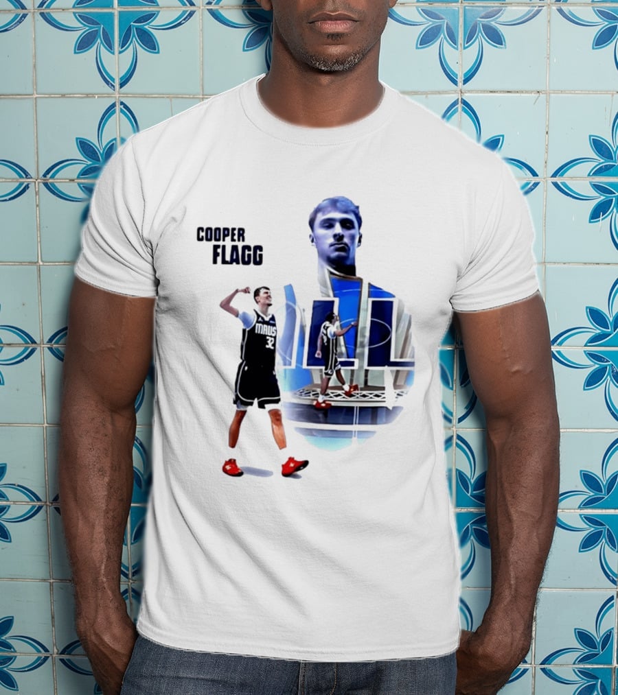 Cooper Flagg Dallas Mavericks MAUS 32 Basketball Player Art 2026 NBA Rookie Of The Year T-Shirt