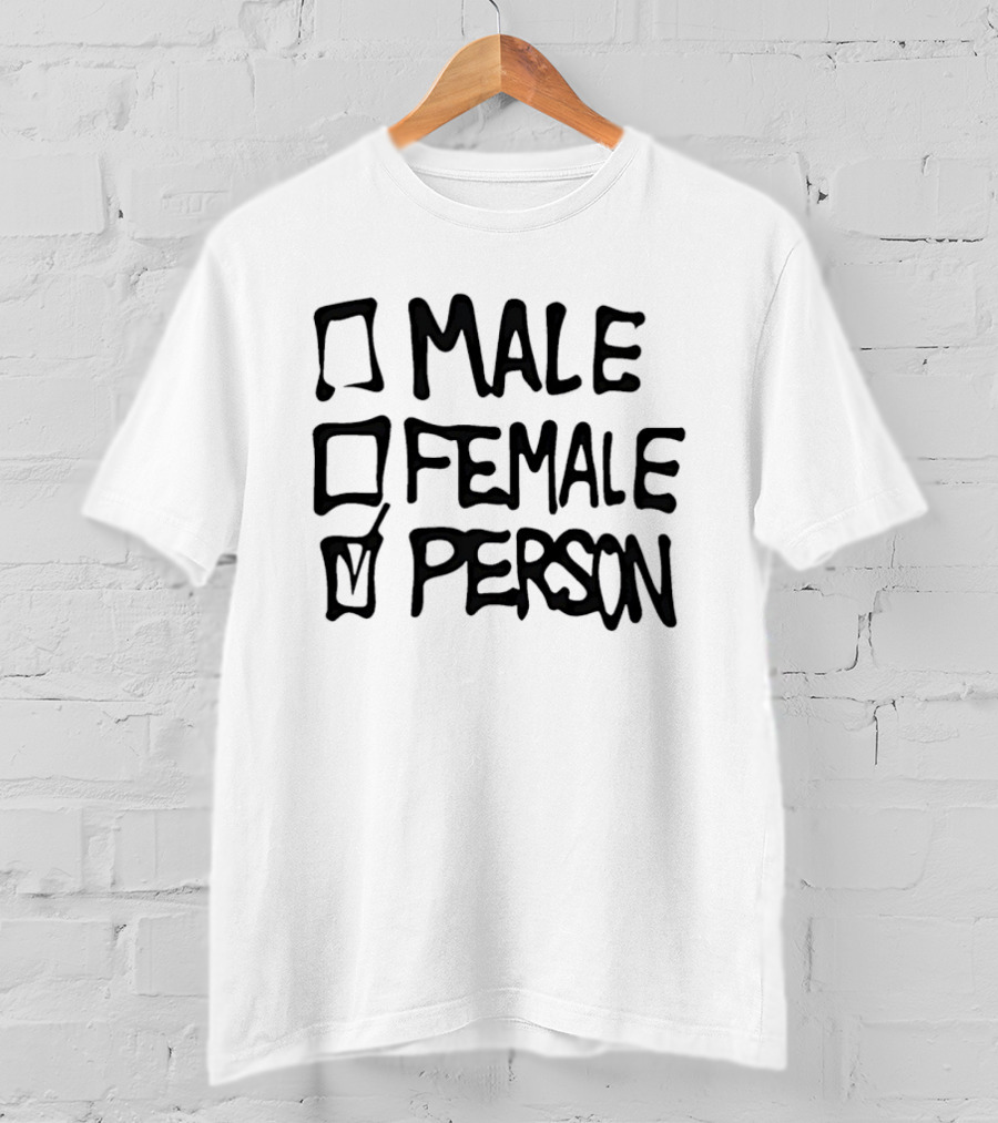 Male Female Person Checklist T-Shirt