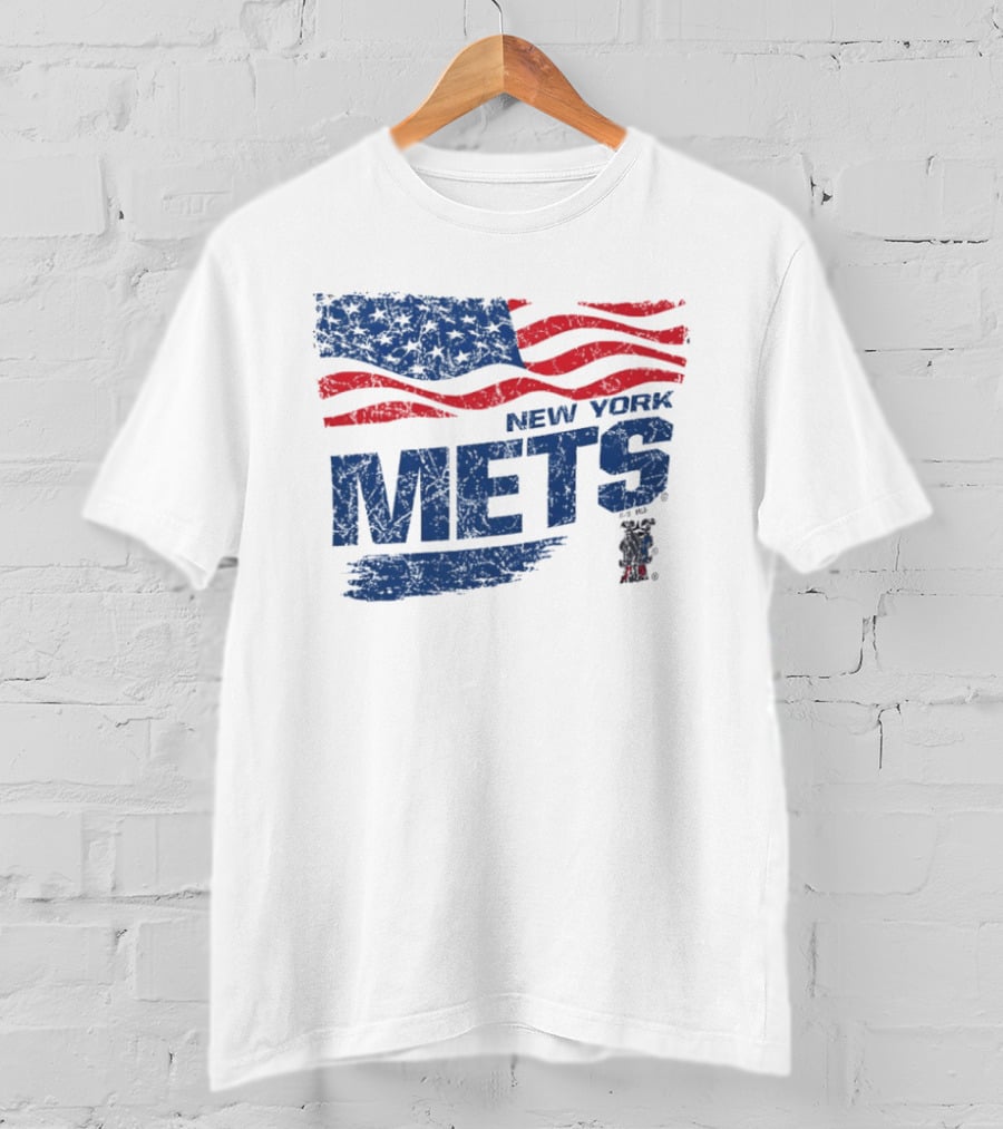 New York Mets 4th Of July American Flag Stars And Stripes 250th Anniversary T-Shirt