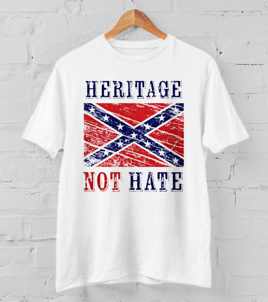Heritage Not Hate Confederate Flag Southern T-Shirt
