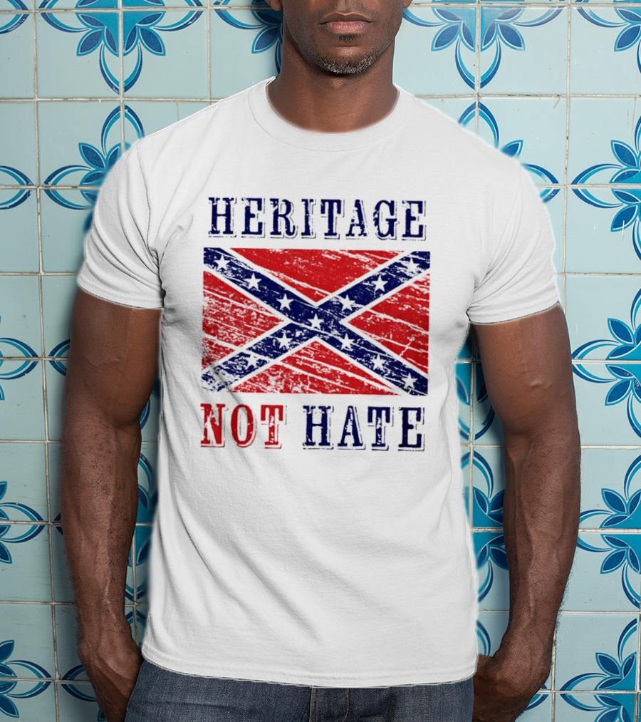 Heritage Not Hate Confederate Flag Southern T-Shirt