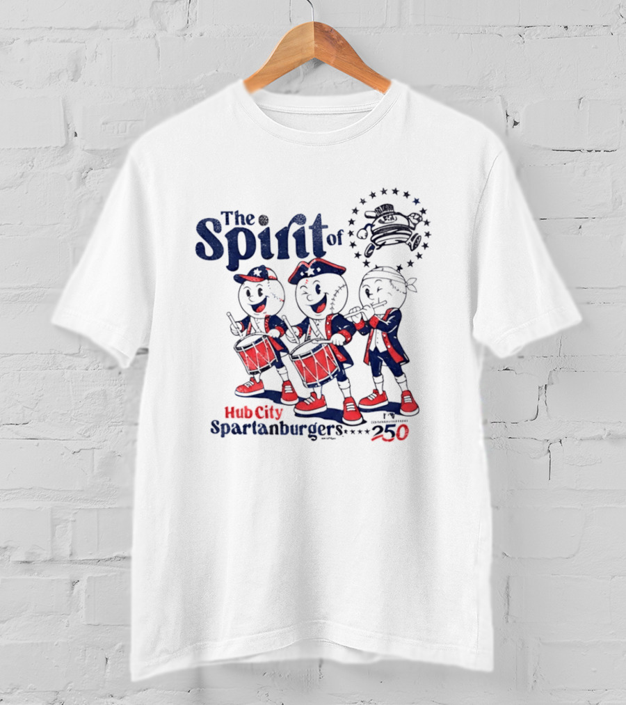 The Spirit Of Hub City Spartanburgers 250 Drummers Parade T-Shirt