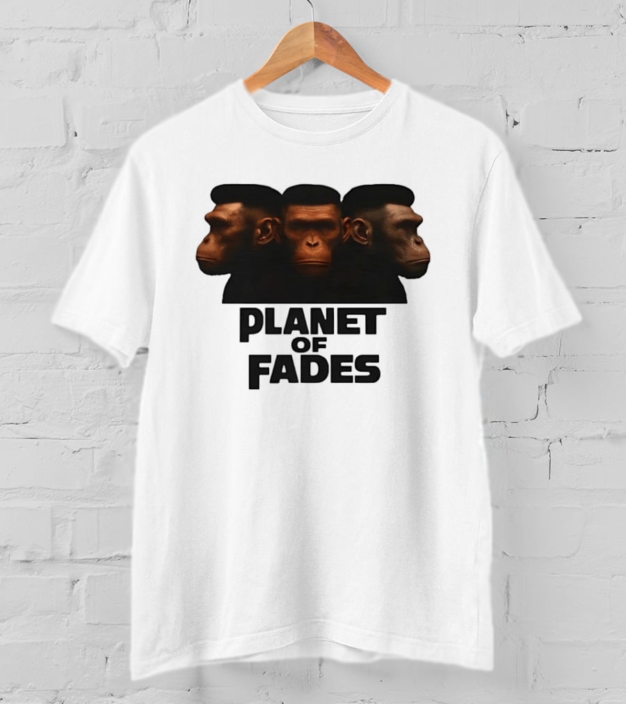 Three Chimpanzees Planet Of Fades T-Shirt