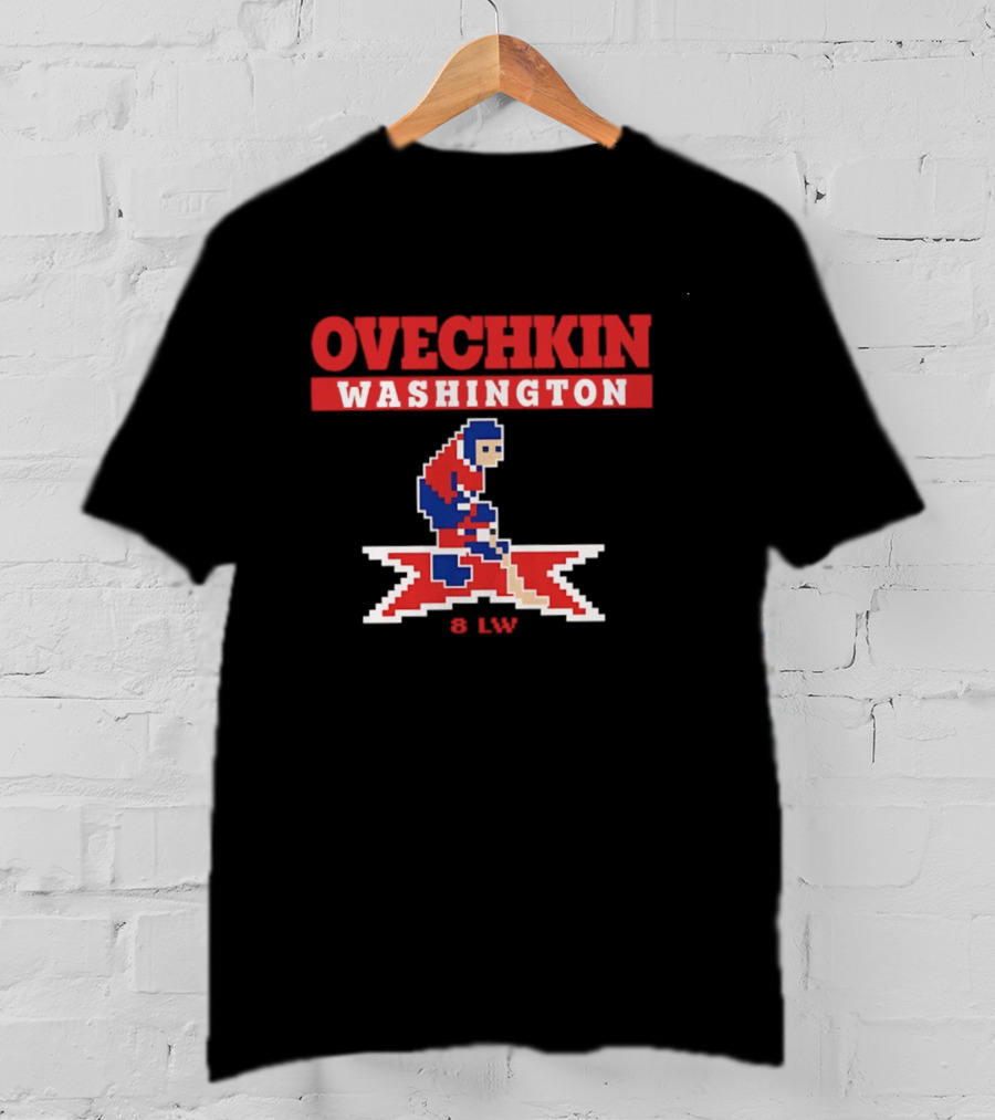 Ovechkin Washington Capitals 8 Bit Hockey LW T-Shirt