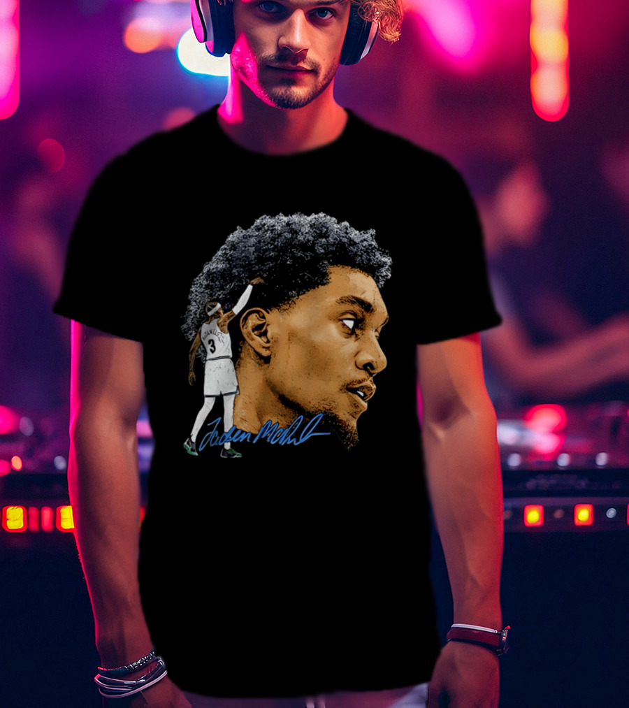 Anthony Edwards Minnesota Timberwolves Jordan McLaughlin Signature T-Shirt