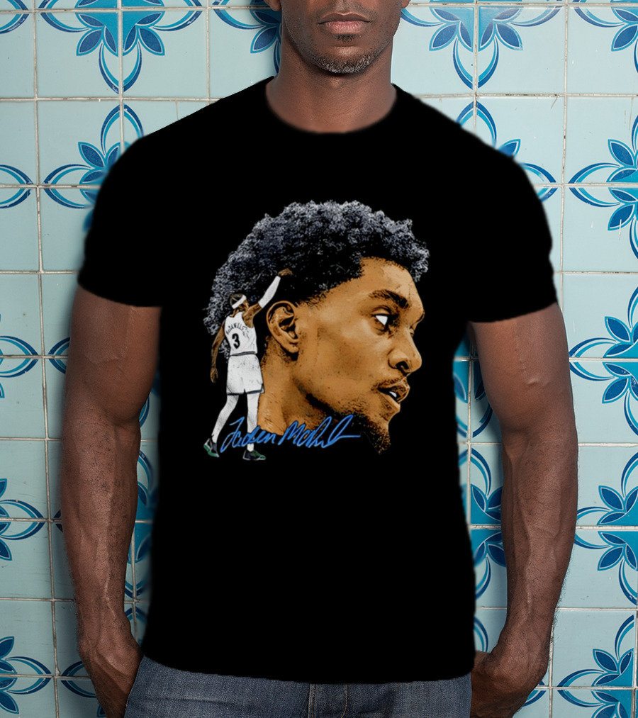 Anthony Edwards Minnesota Timberwolves Jordan McLaughlin Signature T-Shirt