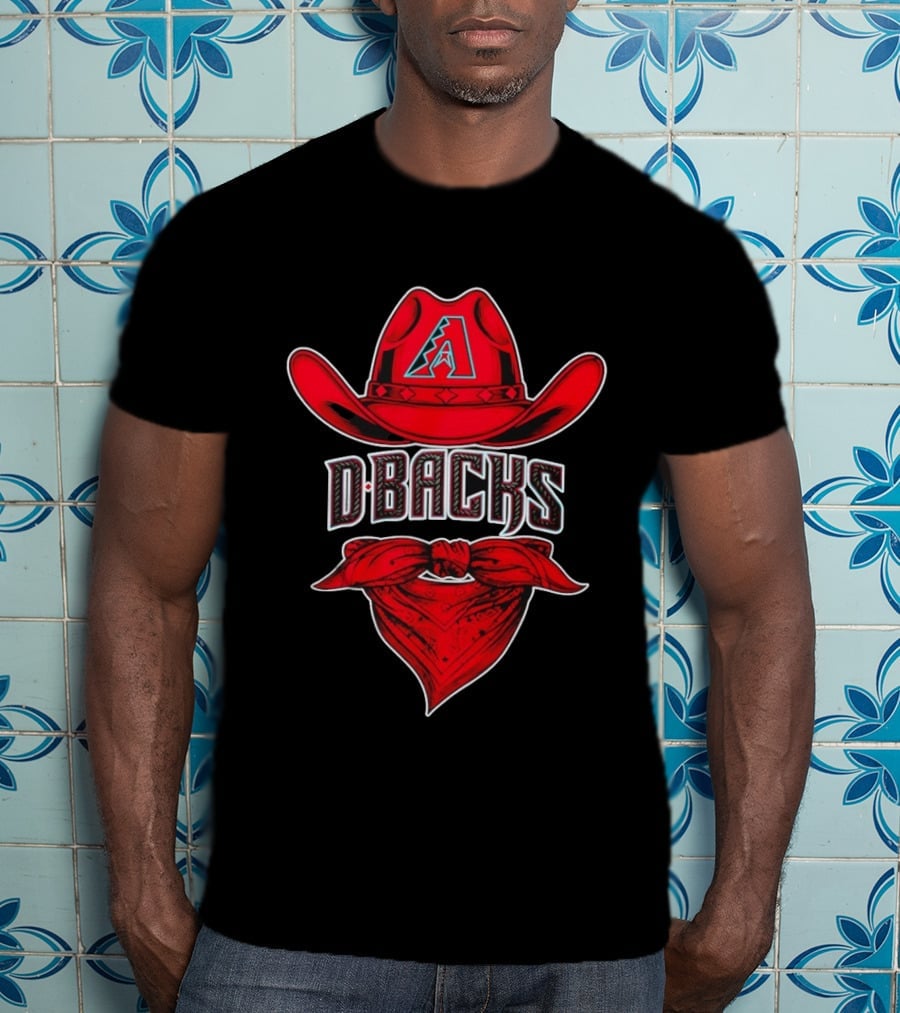 Arizona Diamondbacks D Backs Cowboy Hat Bandana Western Heritage T-Shirt