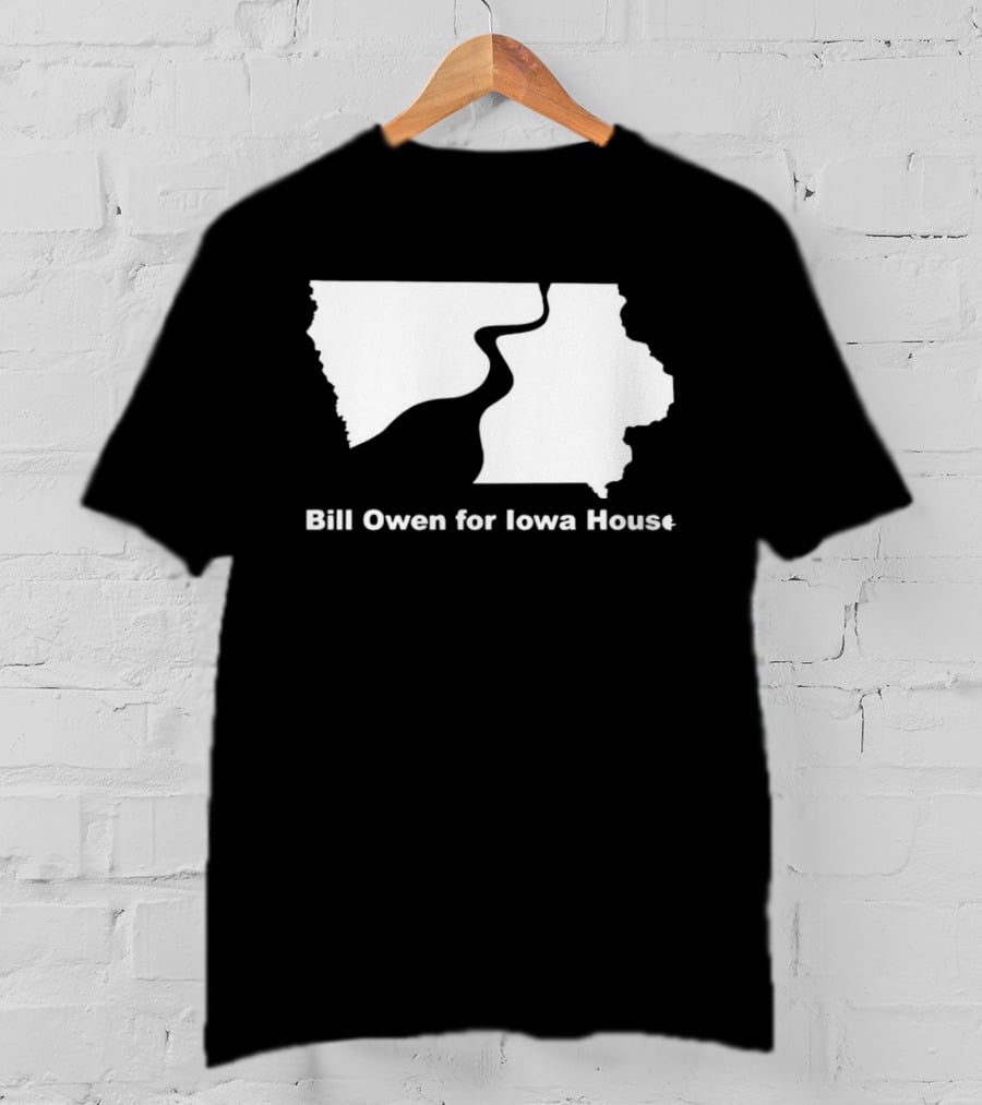 Bill Owen For Iowa House Campaign Map T-Shirt