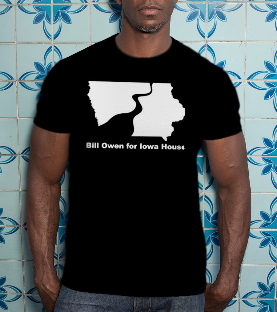 Bill Owen For Iowa House Campaign Map T-Shirt