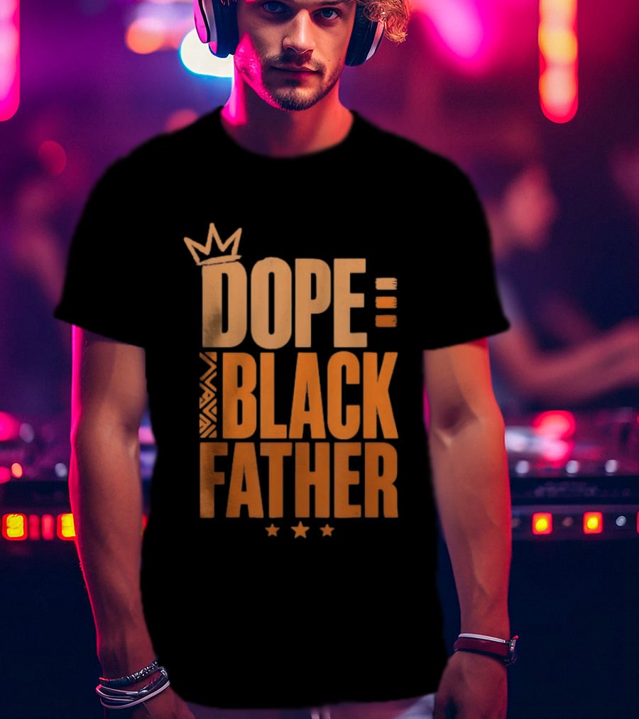 Dope Black Father Crown Stars T-Shirt