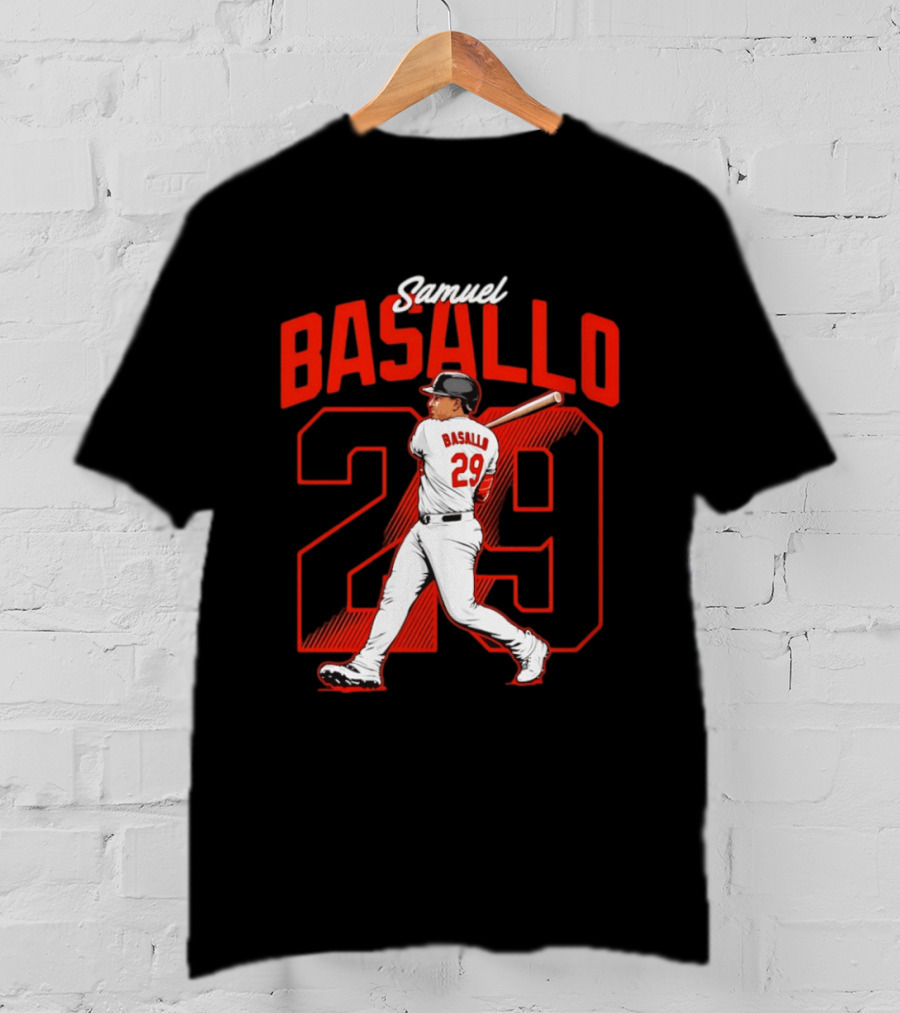 Samuel Basallo 29 Baltimore Orioles Baseball Player T-Shirt