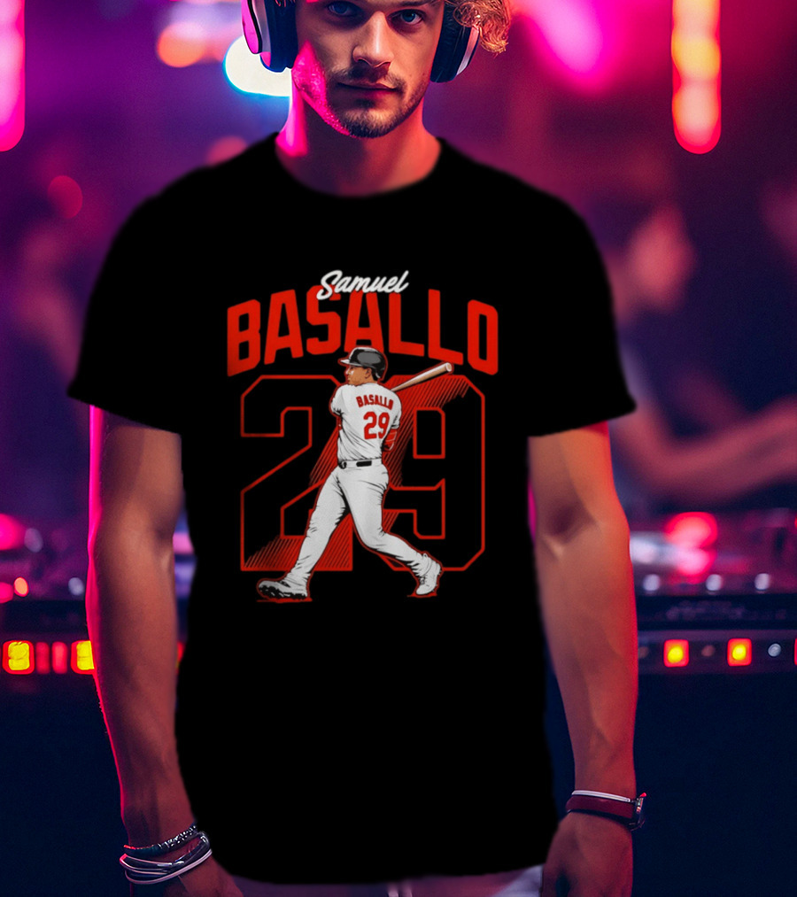 Samuel Basallo 29 Baltimore Orioles Baseball Player T-Shirt