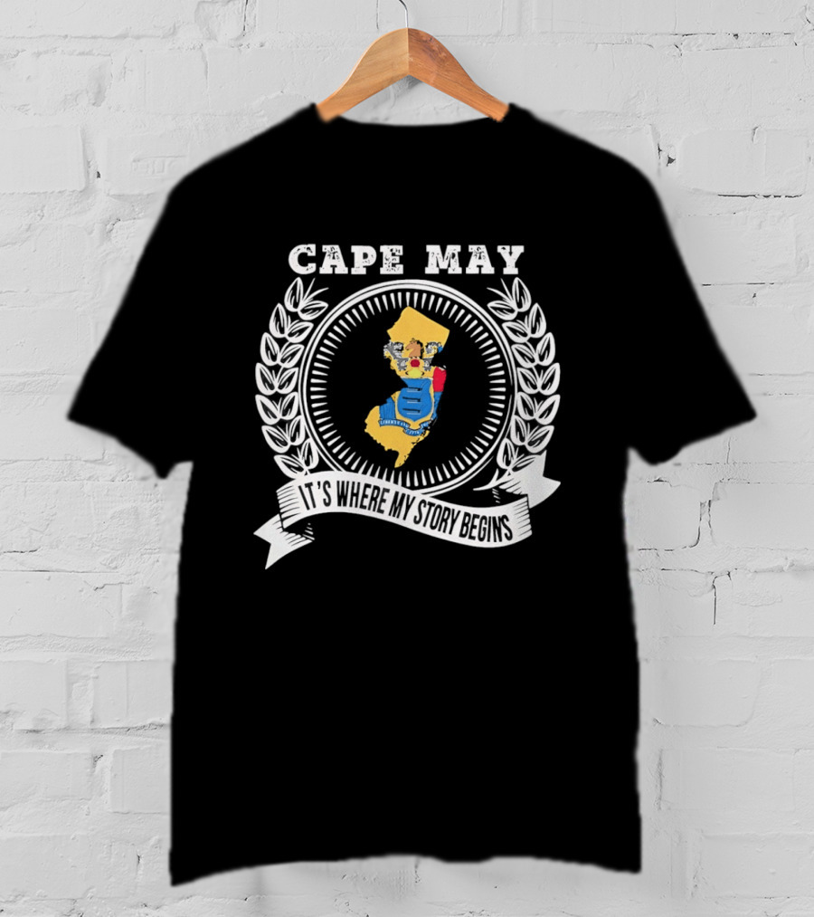 Cape May New Jersey It's Where My Story Begins T-Shirt