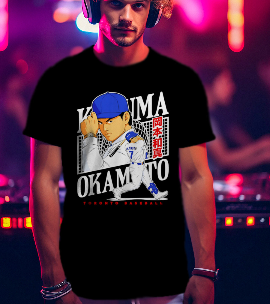 Kazuma Okamoto Toronto Baseball Anime T-Shirt