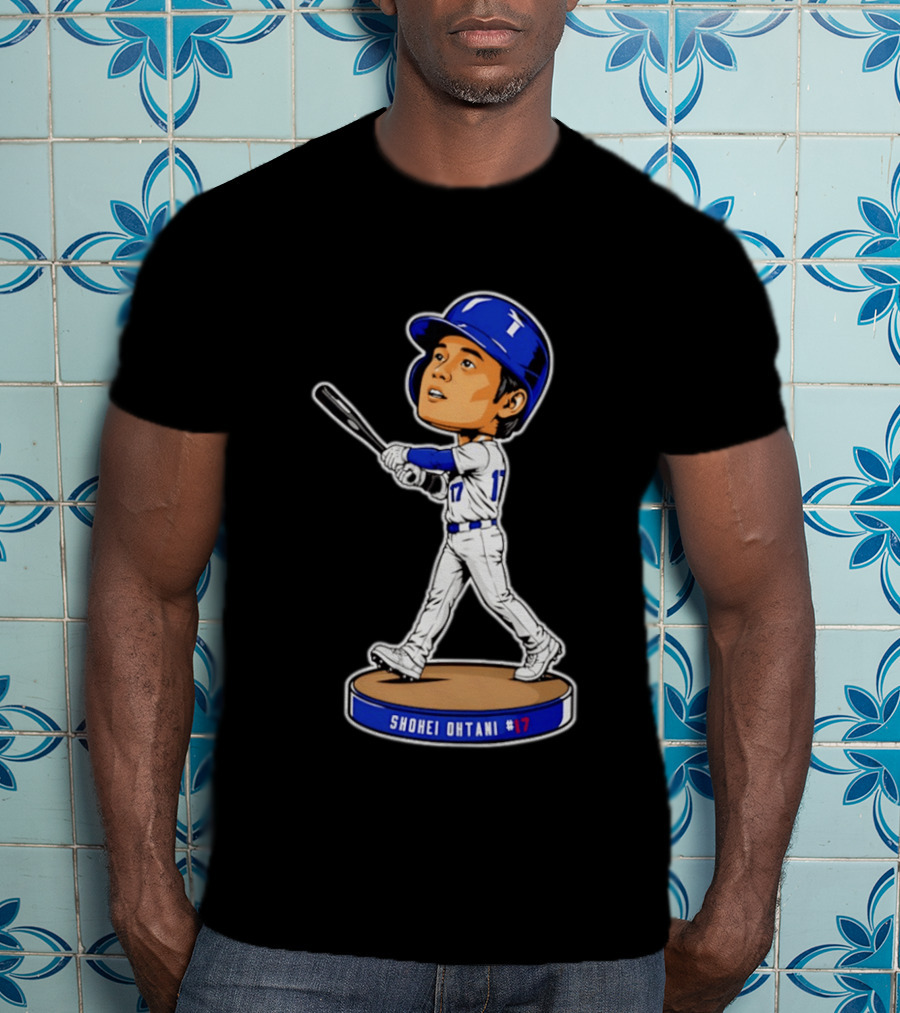 Shohei Ohtani Los Angeles Dodgers #17 Bobblehead Collectible T-Shirt