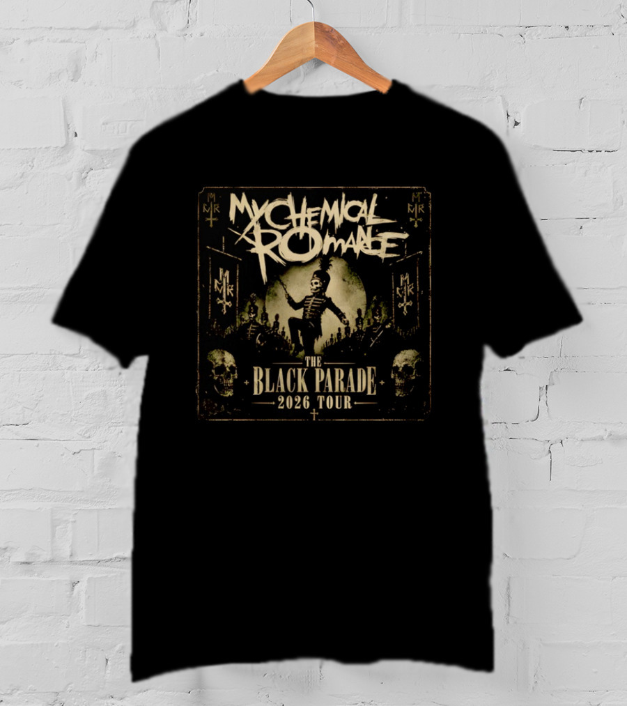 My Chemical Romance The Black Parade 2026 Tour Skull Soldier T-Shirt