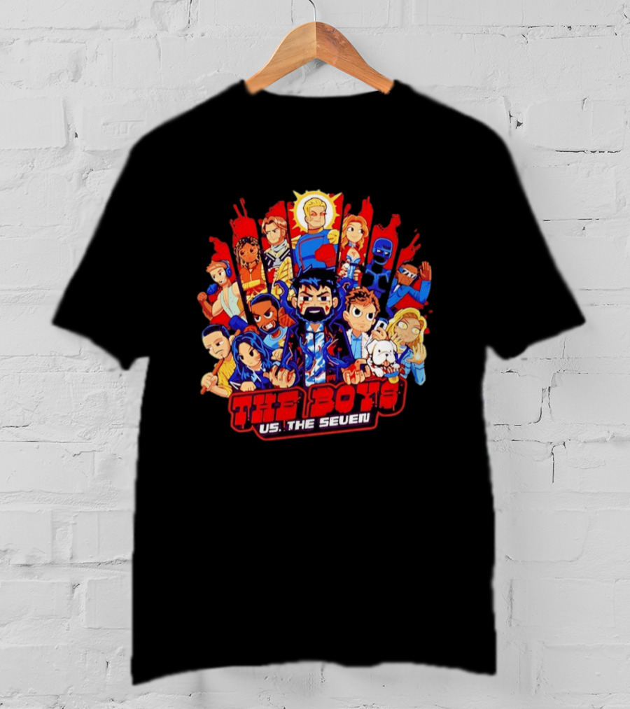 The Boys Vs The Seven Chibi Homelander Character Clash T-Shirt