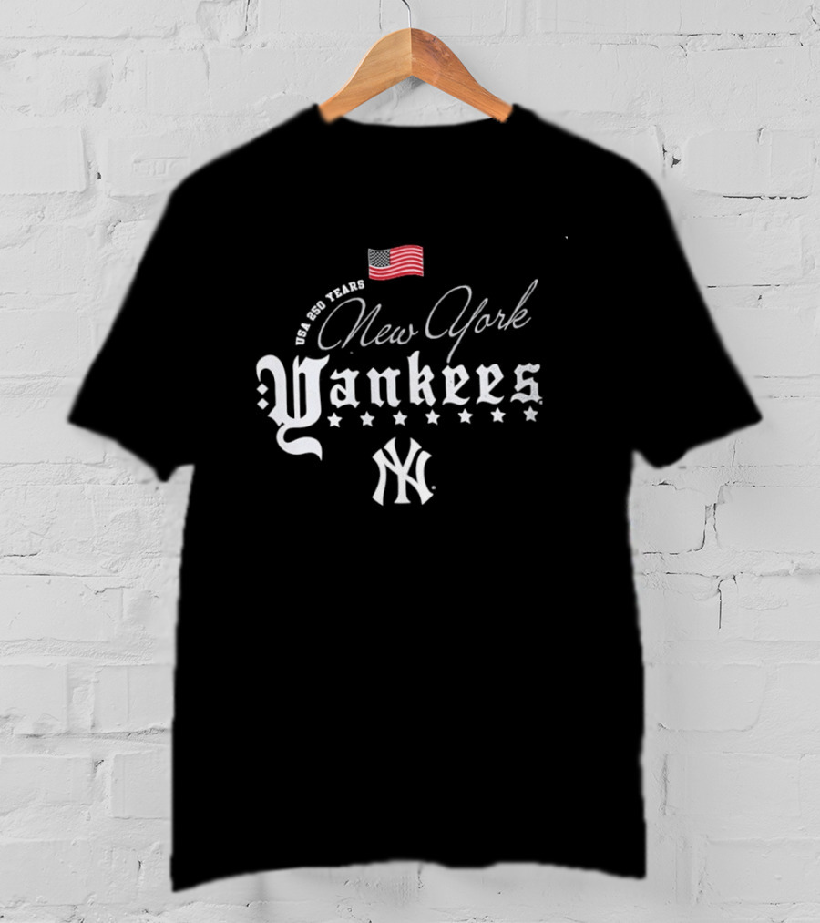 We Are Team USA New York Yankees Stars Red White Blue MLB 250 Years Happy 4th Of July T-Shirt