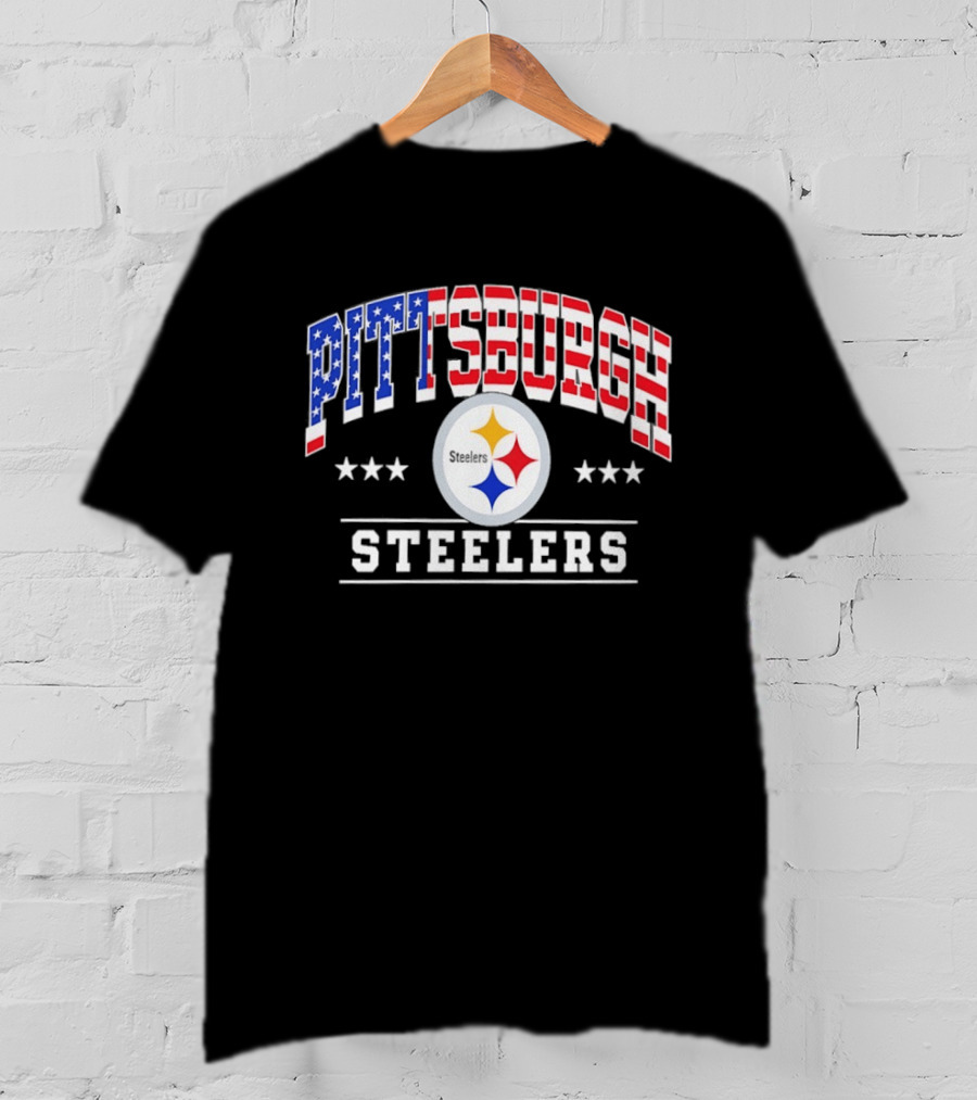 Pittsburgh Steelers American Flag 1776 2026 250 Years Celebration T-Shirt
