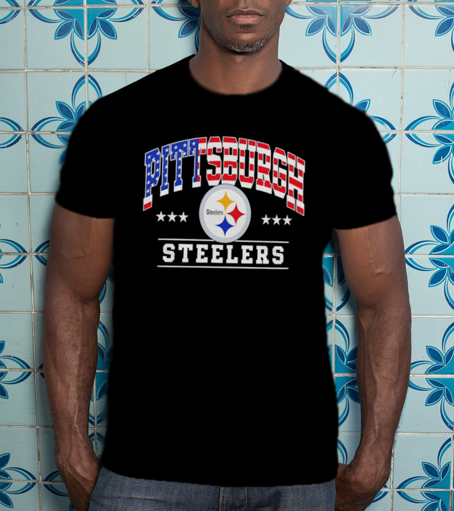 Pittsburgh Steelers American Flag 1776 2026 250 Years Celebration T-Shirt