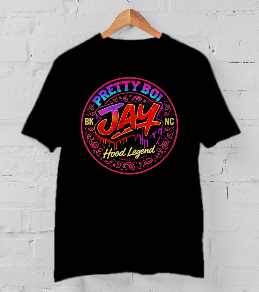 Pretty Boi Jay BK NC Hood Legend Graffiti T-Shirt