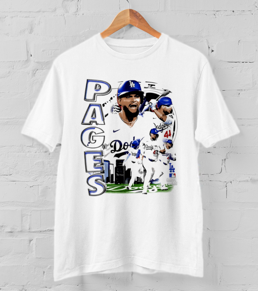 Andy Pages Los Angeles Dodgers 90s Bootleg Collage Dodgers 44 T-Shirt