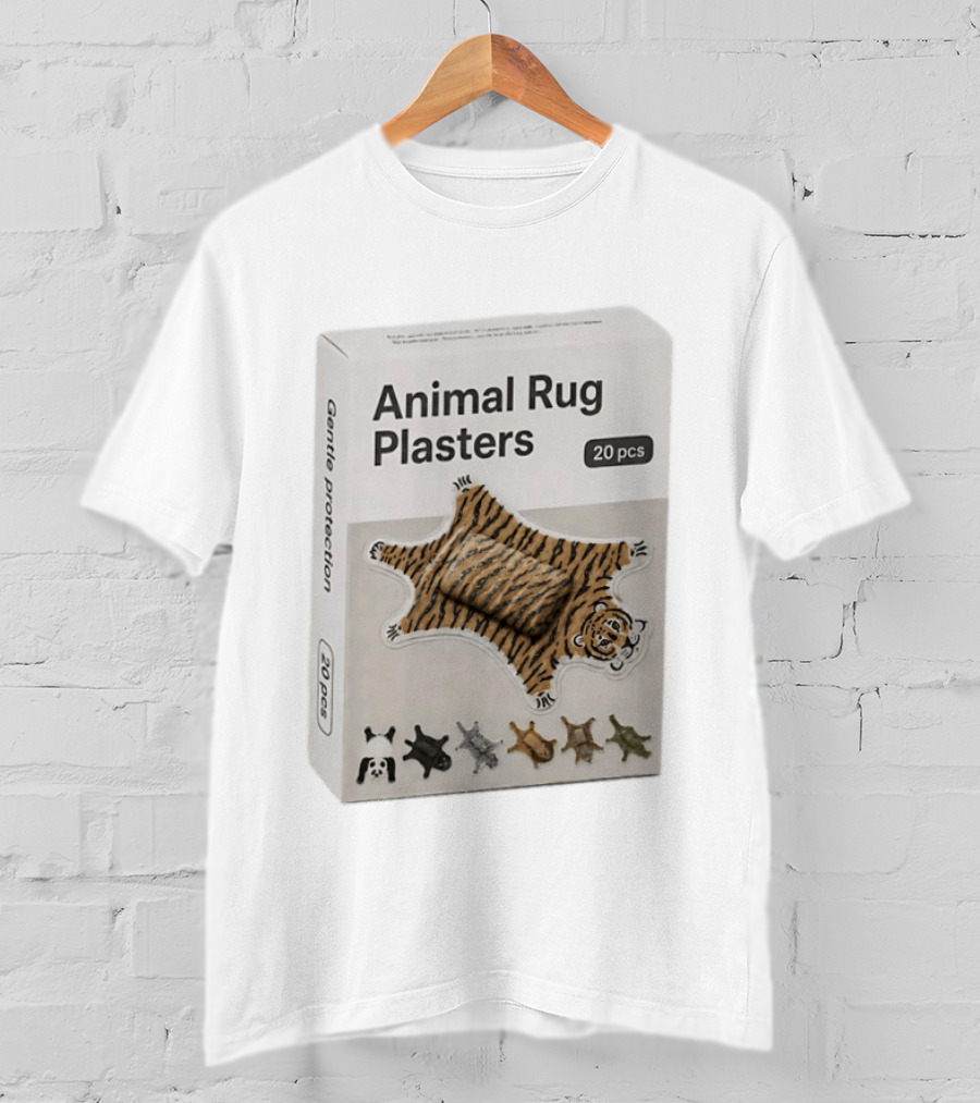 Animal Rug Plasters 20pcs Gentle Protection Tiger Panda Bear T-Shirt