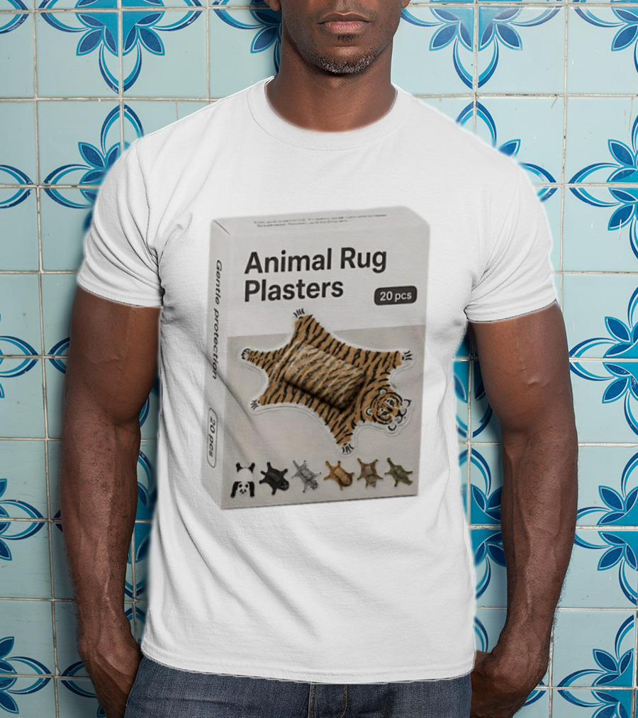 Animal Rug Plasters 20pcs Gentle Protection Tiger Panda Bear T-Shirt