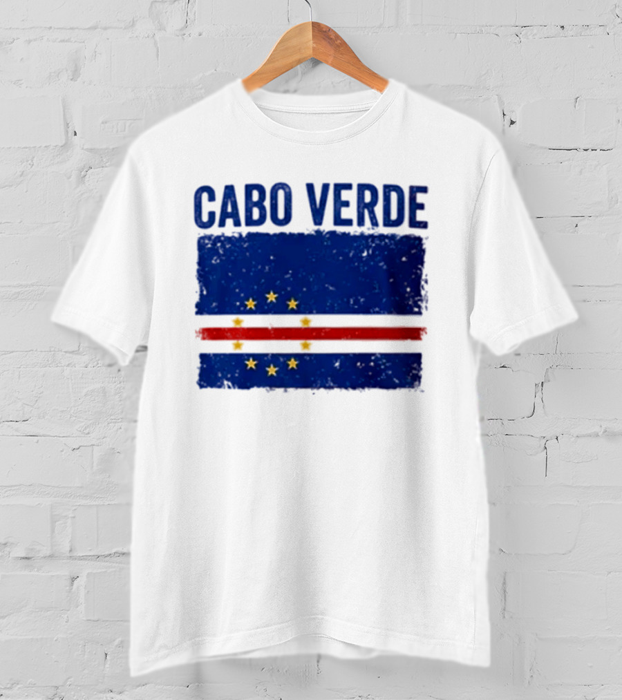 Cabo Verde Flag African Country Patriotic Stars And Stripes T-Shirt