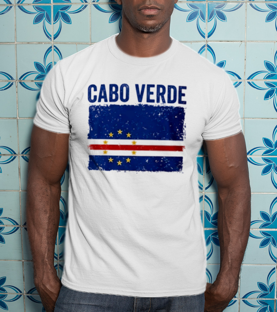 Cabo Verde Flag African Country Patriotic Stars And Stripes T-Shirt