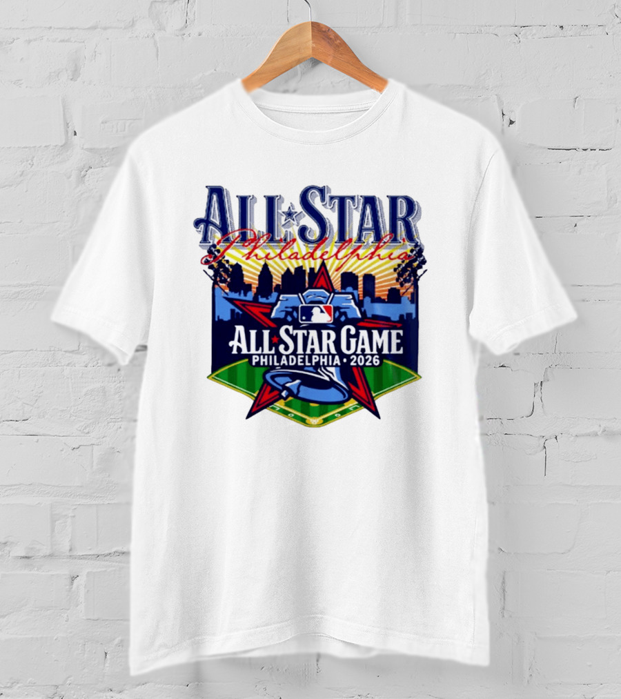 Philadelphia Phillies All Star Game 2026 Skyline Baseball MLB T-Shirt