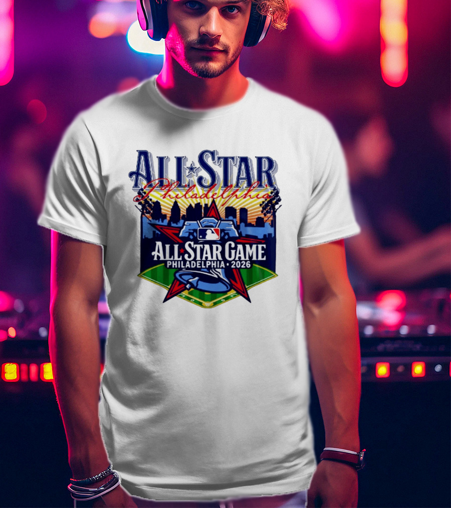 Philadelphia Phillies All Star Game 2026 Skyline Baseball MLB T-Shirt