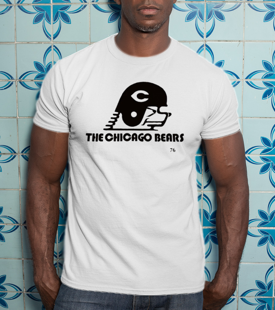 The Chicago Bears Helmet Logo 76 T-Shirt