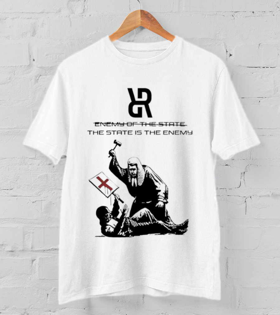 Revolutionary Struggle Judging The State Is The Enemy Political Protest T-Shirt