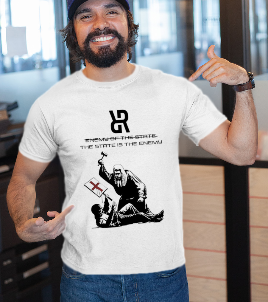 Revolutionary Struggle Judging The State Is The Enemy Political Protest T-Shirt