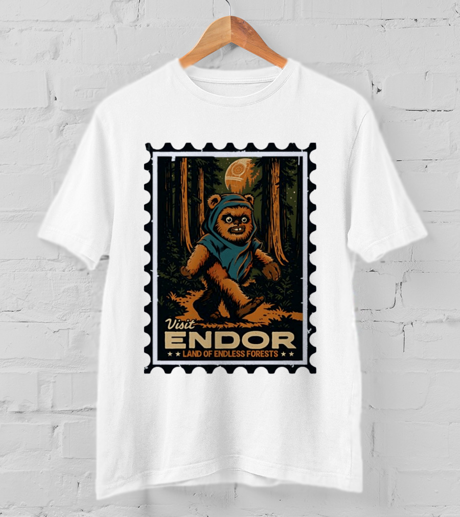 Visit Endor Land Of Endless Forests Ewok Moonlit Adventure T-Shirt