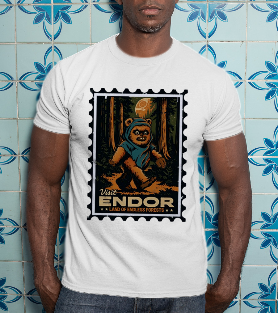 Visit Endor Land Of Endless Forests Ewok Moonlit Adventure T-Shirt