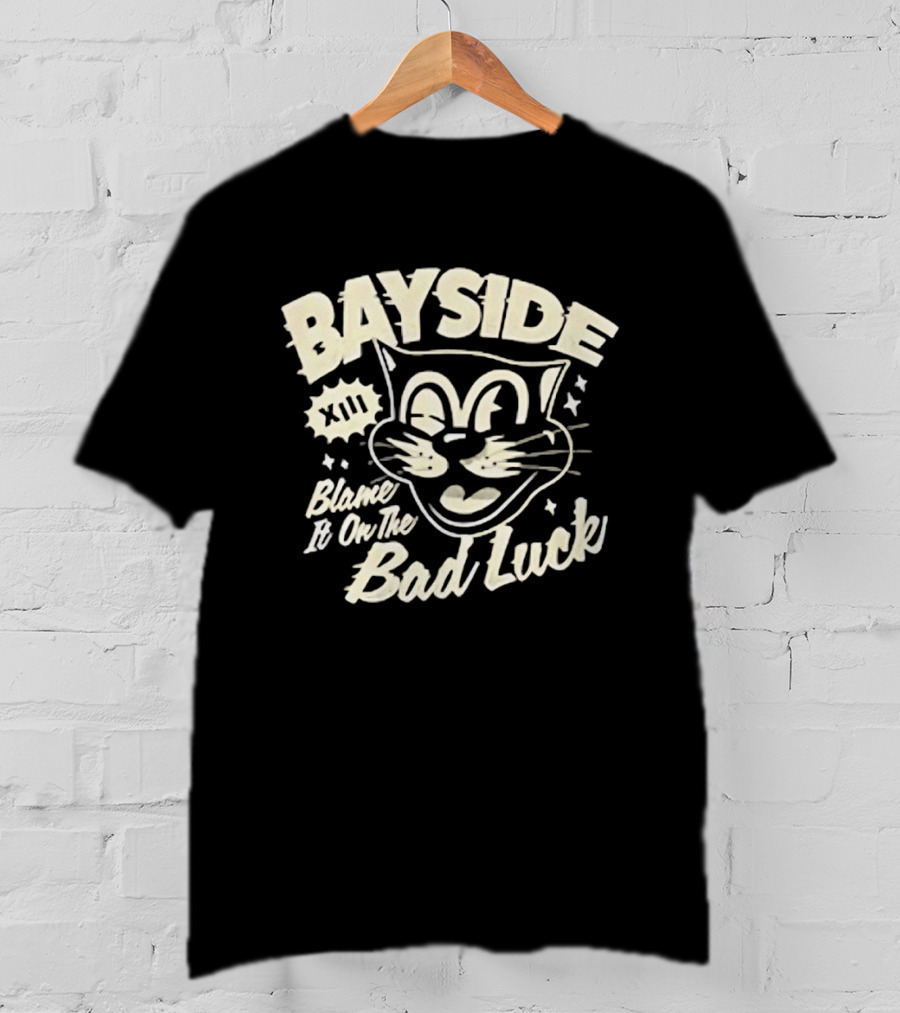 Bayside Blame It On The Bad Luck Cat XIII Stars T-Shirt