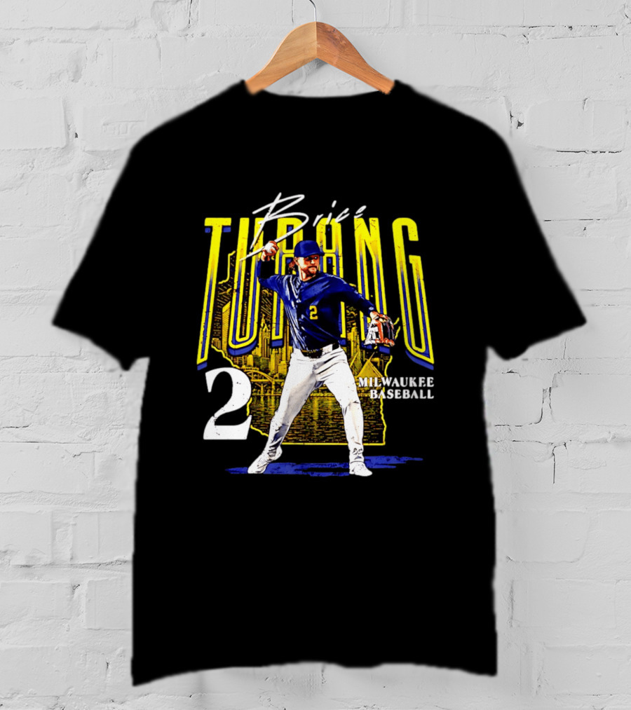 Brice Turang Milwaukee Baseball Player Number 2 T-Shirt