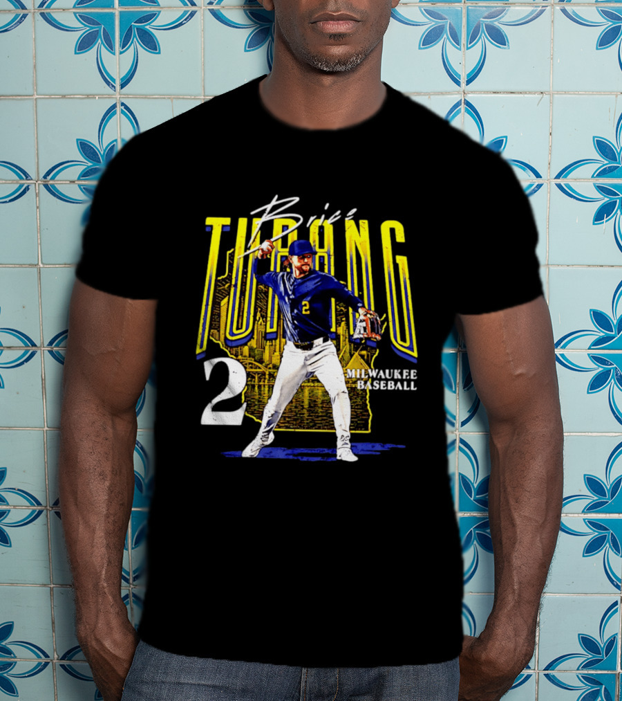 Brice Turang Milwaukee Baseball Player Number 2 T-Shirt